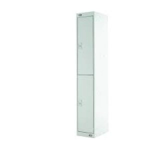 Image of Two Compartment Locker D300mm Light Grey Door MC00008