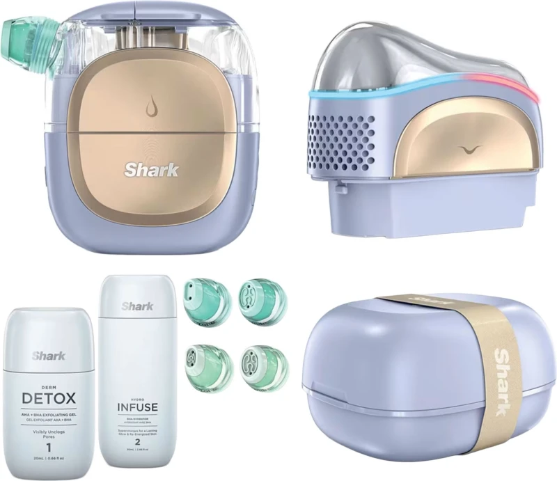 Image of SHARK FacialPro Glow DePuffi At Home Facial - Spa Purple, Purple 622356360760