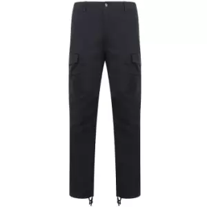 Image of Front Row Adult Unisex Stretch Cargo Trousers (M) (Navy) - Navy