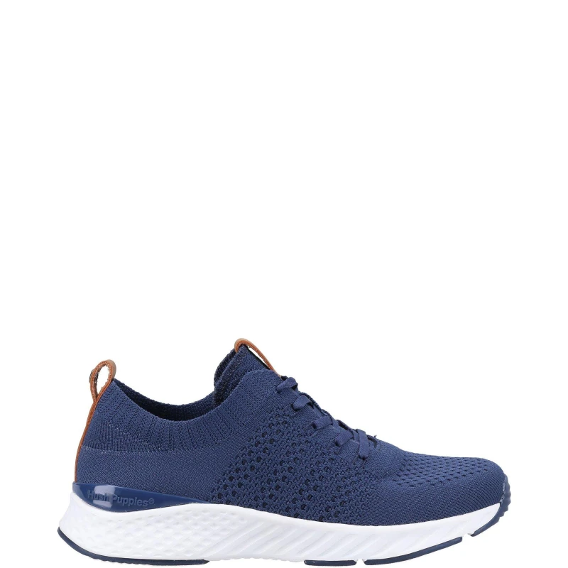 Image of Hush Puppies Womens Opal Recycled Memory Foam Trainers UK Size 3 (EU 36) NAVY HUS740-NAVY-3