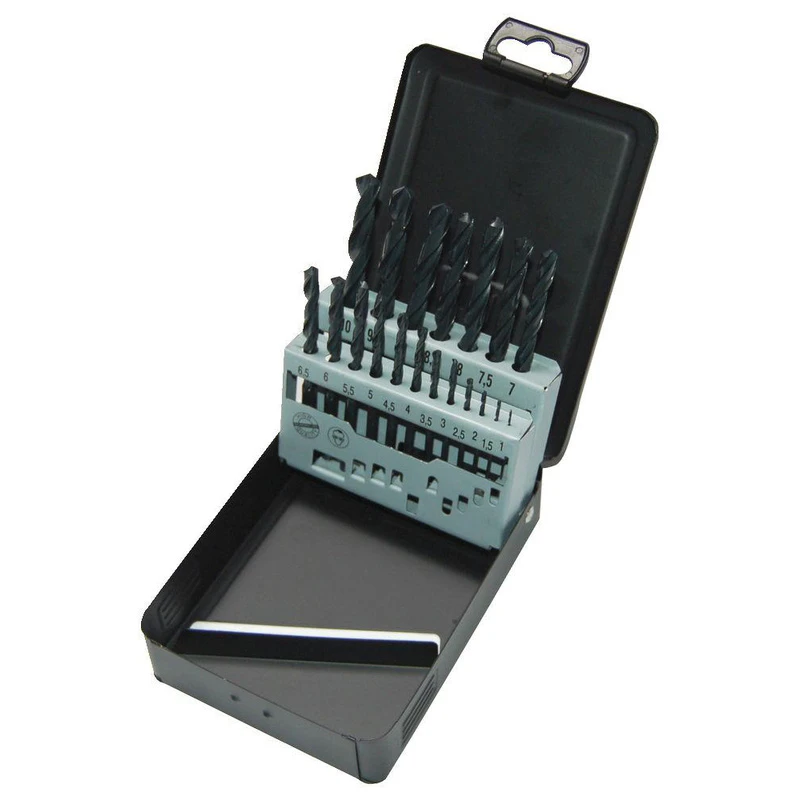 Image of MILWAUKEE 4932352468 Twist Drill Bit Set Number of tools: 19, Ø: 10mm High-speed steel Twist Drill Bit Set (6704)