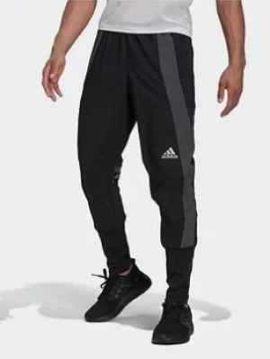 Image of adidas Adizero Marathon Joggers, Black/Grey, Size XL, Men