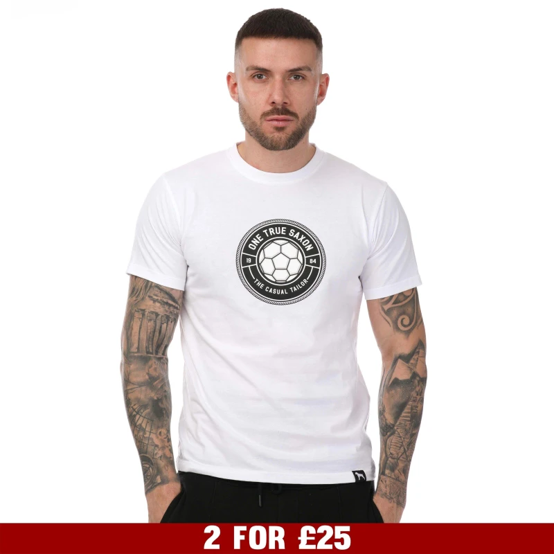 Image of One True Saxon Baller T-Shirt - White White S