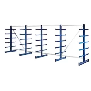 Image of EUROKRAFTpro Cantilever Racking Unit with Identical Cantilever Arm Length Shelf