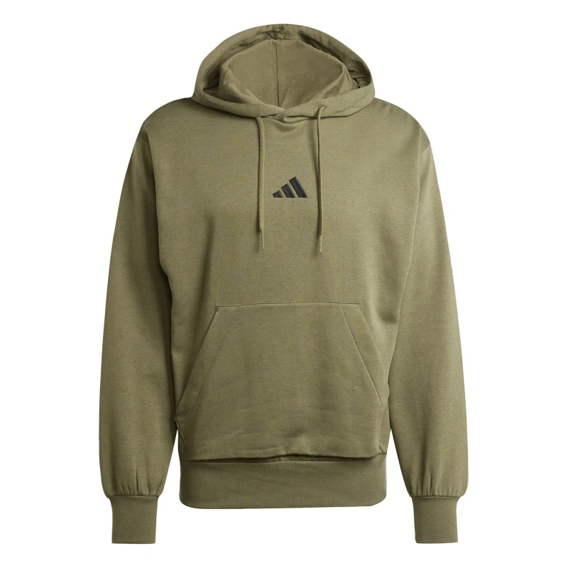 Image of Adidas Hooded sweatshirt fleece adidas Essentials Feelcozy Vert Male XL