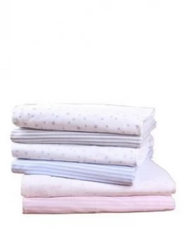 Image of Clair De Lune Printed Moses Sheets - Stars/Stripes