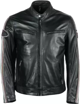 Image of Helstons Race Motorcycle Leather Jacket, black, Size S, black, Size S