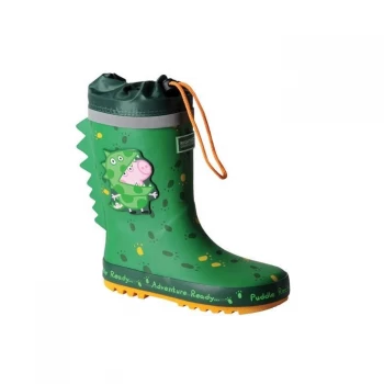 Image of Regatta Peppa Pig Puddle Wellington - Dino Green