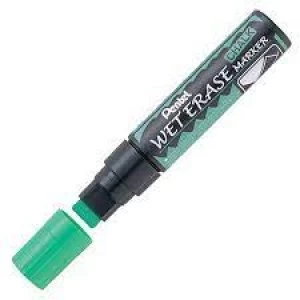 Image of Wet Erase Chalk Marker Green Chisel Tip PK12