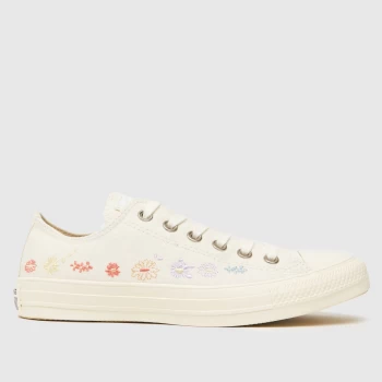 Image of Converse White & Pink Things To Grow Ox Trainers