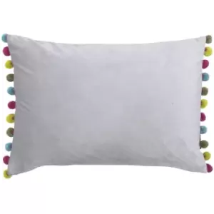 Image of Riva Home Fiesta Cushion Cover (35x50cm) (Dove/Multi) - Dove/Multi