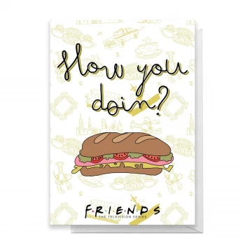 Image of Friends How You Doin? Greetings Card - Large Card