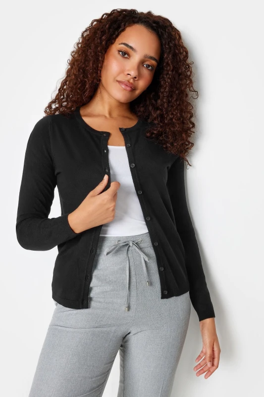 Image of M&Co Button Down Cardigan Black