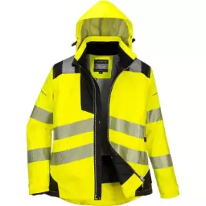 Image of Oxford Weave 300D PW3 Womens Class 2 Hi Vis Jacket Yellow / Black M