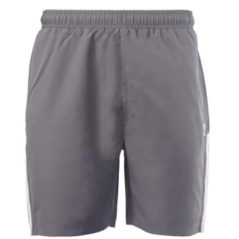 Image of Lonsdale 2 Stripe Woven Shorts Mens - Grey