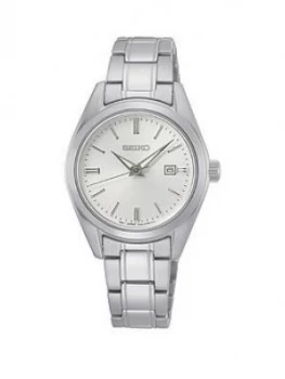 Image of Seiko Seiko Ladies Stainless Steel White Dial Classic Bracelet Watch