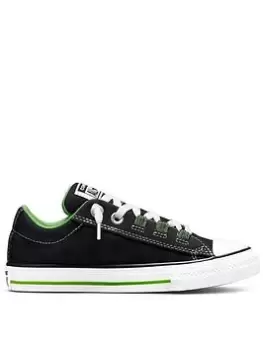 Image of Converse Chuck Taylor All Star Childrens Street Lace Loop Trainers - Black, Size 13