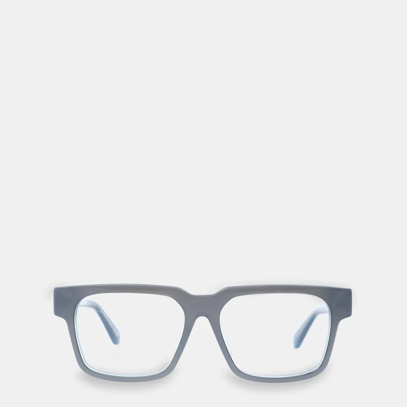 Image of Off White Reading Glasses Satin Silver unisex One Size