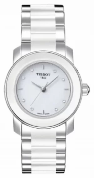 Image of Tissot Womens Cera 28mm Diamond Set T0642102201600 Watch