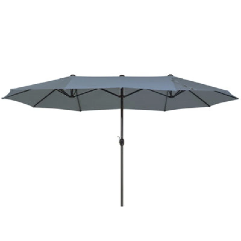 Image of Beliani Patio Parasol 460 Cm Sibilla Grey