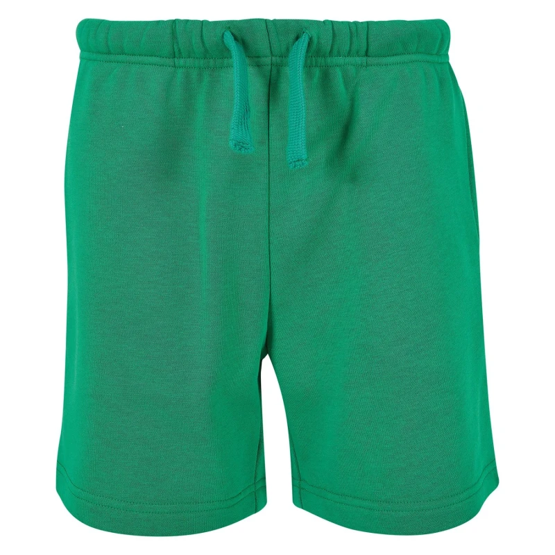 Image of Build Your Brand Basic Sweat Shorts in Light Green Size: 11-12 Years Light Green Unisex 11-12 Years