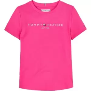Image of Tommy Hilfiger Junior Girls Essential T-Shirt - Pink