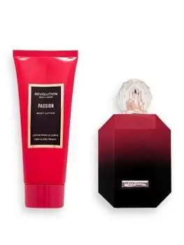 Image of Revolution Beauty London Revolution Passion Eau de Toilette & Body Lotion Gift Set, One Colour, Women