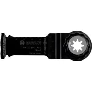 Image of Bosch PAIZ 32 EPC Wood HCS Starlock Plus Oscillating Multi Tool Plunge Saw Blade 32mm Pack of 1