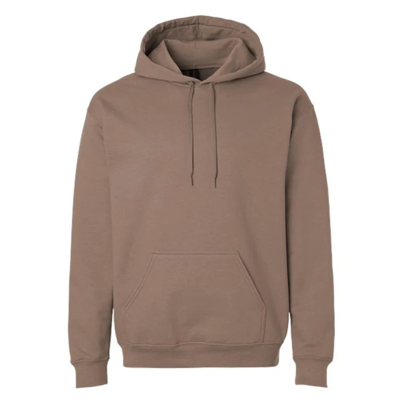 Image of Gildan Mens Softstyle Fleece Midweight Hoodie in Stone Size: Large Stone Male L