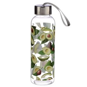 Image of Avocado 500ml Reusable Plastic Water Bottle with Metallic Lid