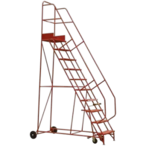 Image of Sealey Mobile Safety Step Ladder 8