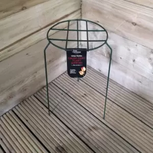 Image of Tom Chambers Urban Dark Green Metal Herbaceous Garden Plant Support Grow Through Small 40cm x 20cm