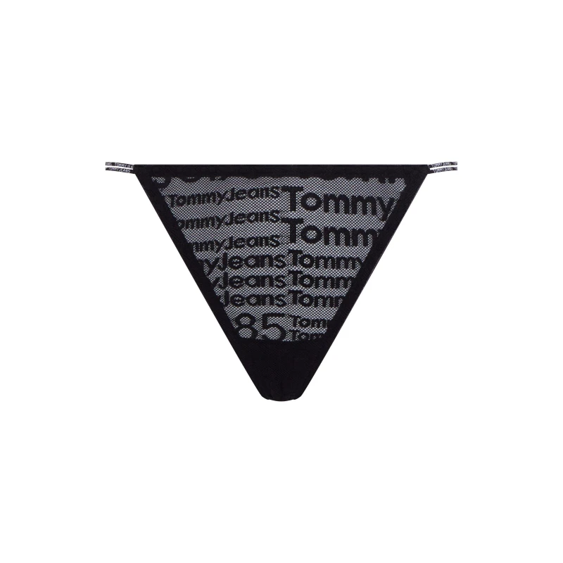 Image of Tommy Hilfiger Aop Lce Thong - Black 8