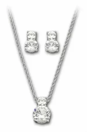 Image of Ladies Swarovski Jewellery Brilliance Necklace Earring Set 1807339
