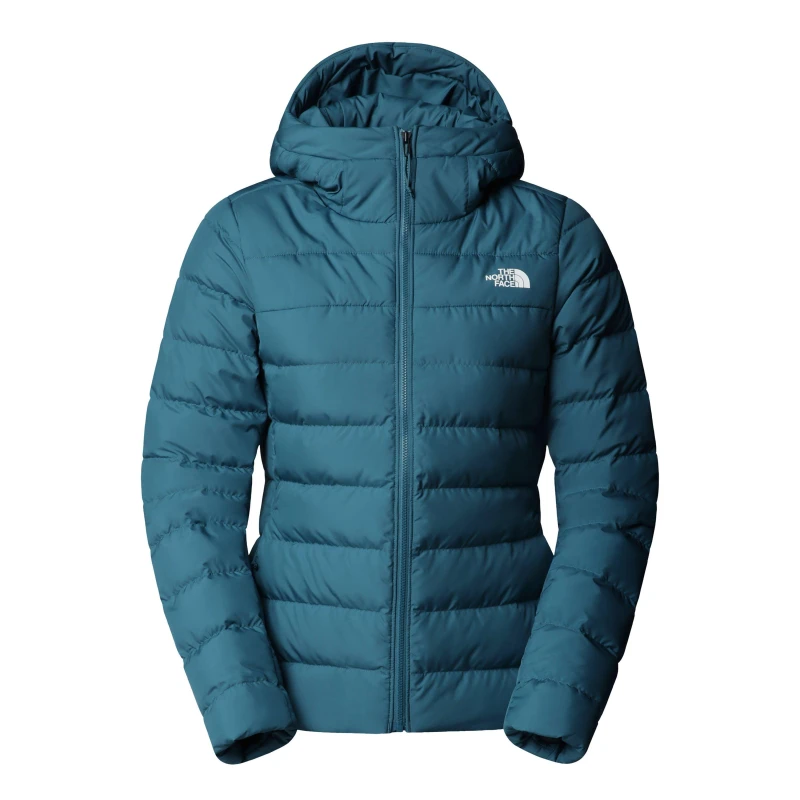 Image of The North Face Womens Aconcagua Hooded Down Water Resistant Insulated Puffer Jacket Space female 12 (M)