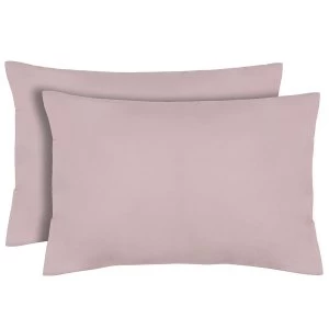 Image of Catherine Lansfield Pair of Non-Iron Housewife Pillowcases - Heather
