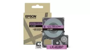Image of Epson C53S672101/LK-4UBP DirectLabel-etikettes violet on black...