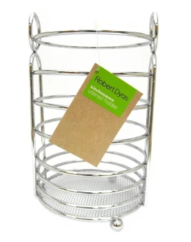 Image of Robert Dyas Utensil Holder Round Wire Chrome Plated