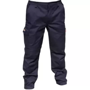 Image of Result Mens Stretch Work Trousers / Pants (32 Inch Leg Length) (44“) (Navy Blue) - Navy Blue