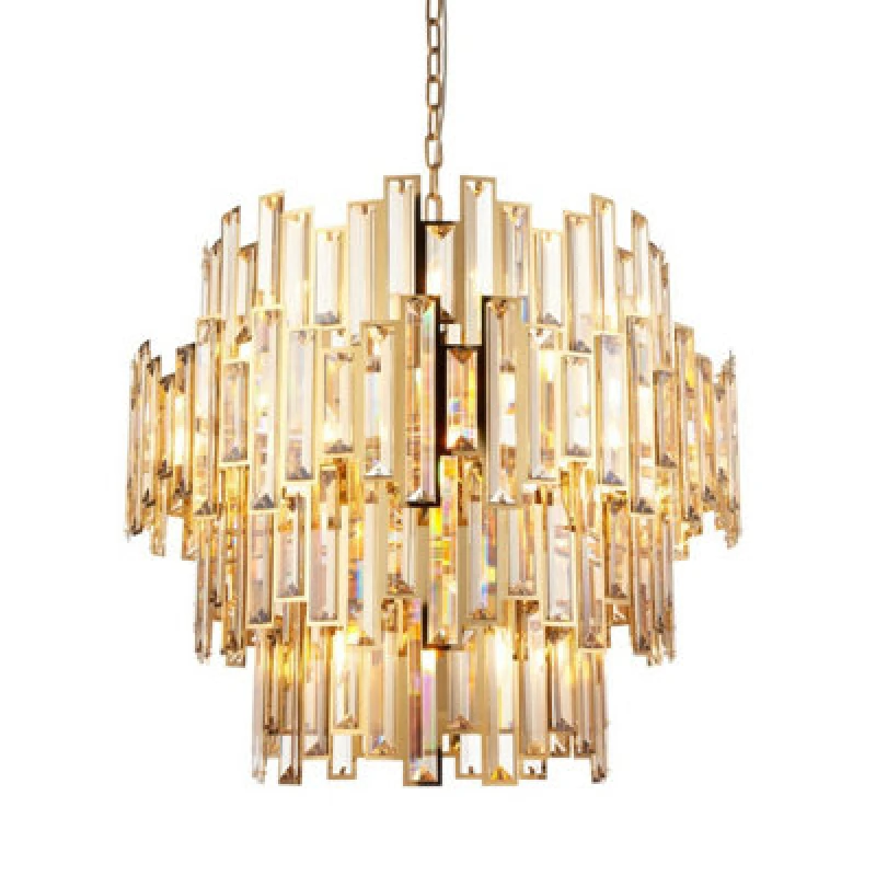 Image of Luxia Luxia Monica 720 Crystal Chandelier - Gold