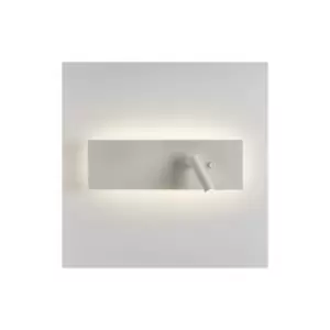 Image of Astro Edge - LED 1 Light Indoor Wall Light Matt White with Switched Reader