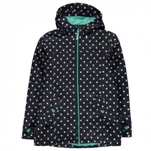 Image of Gelert Coast Waterproof Jacket Junior - Navy Polka Dot