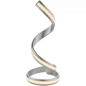 Image of Complete Table Lamp Silver Leaf, White Acrylic