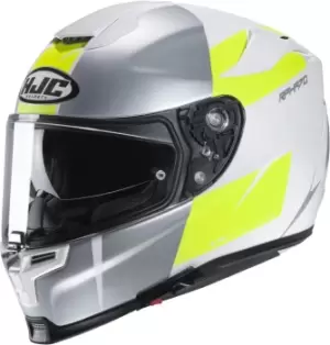 Image of HJC RPHA 70 Terika Helmet, white-yellow, Size S, white-yellow, Size S