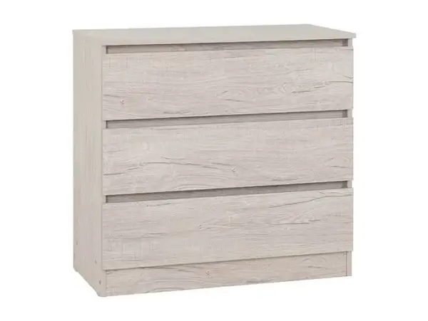 Image of Seconique Malvern Urban Snow 3 Drawer Chest of Drawers