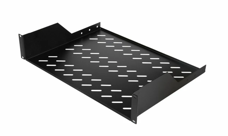 Image of Equip Fixed Shelf 19'. 2U. 800MM. Black