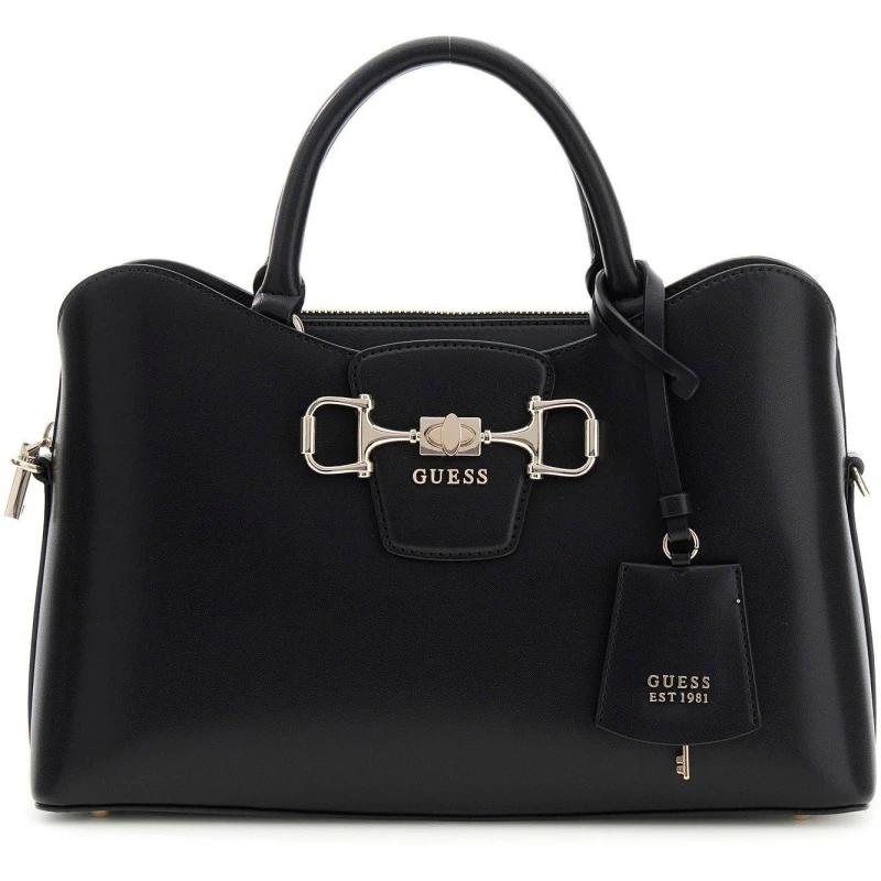 Image of Guess Jane Satchel Black BLK female One Size
