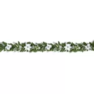 Image of Premier Decorations 1.8M Poinsettia Garland