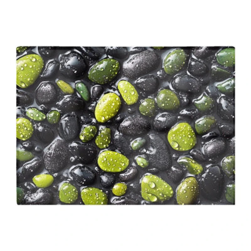 Image of Warren Reed Designer Emerald And Onyx Pebble Design Chopping Board
