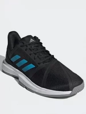 Image of adidas Courtjam Bounce Shoes, Grey/Silver/Black, Size 12.5, Men